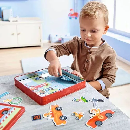 Haba Magneetspel - Snelle Sportwagens 2 Haba Magneetspel - Snelle Sportwagens - Afbeelding 2