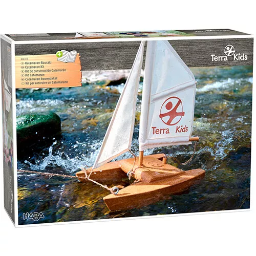 Haba Terra Kids Bouwpakket Kurken Catamaran 6 Haba Terra Kids Bouwpakket Kurken Catamaran - Afbeelding 6
