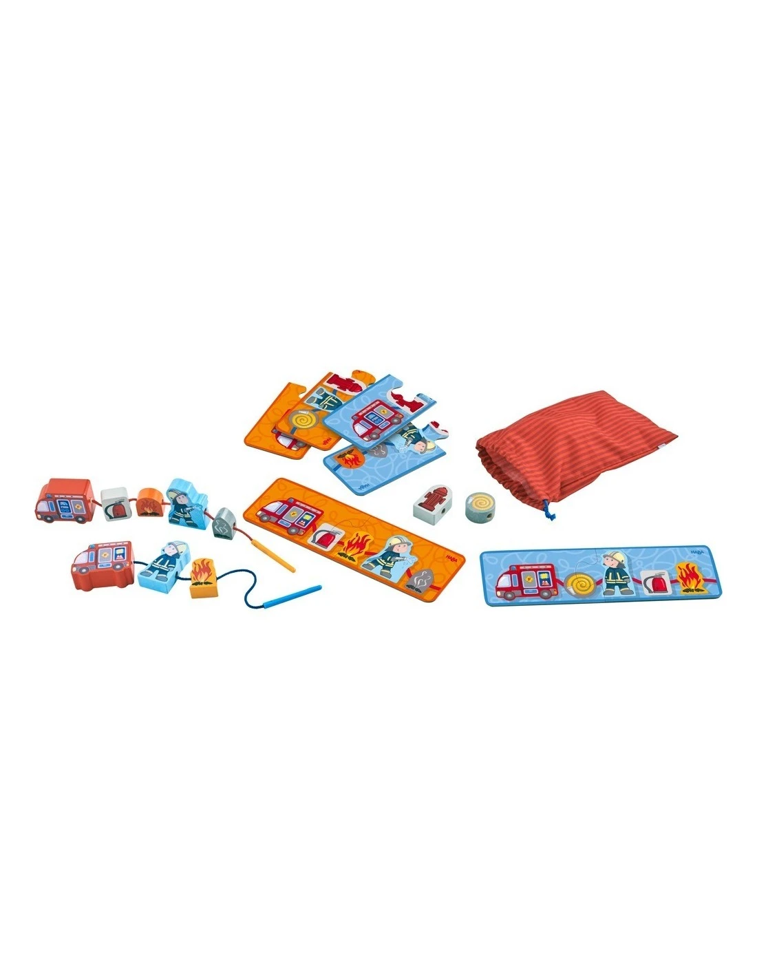 Haba Rijgspel Brandweer 1 Haba Rijgspel Brandweer